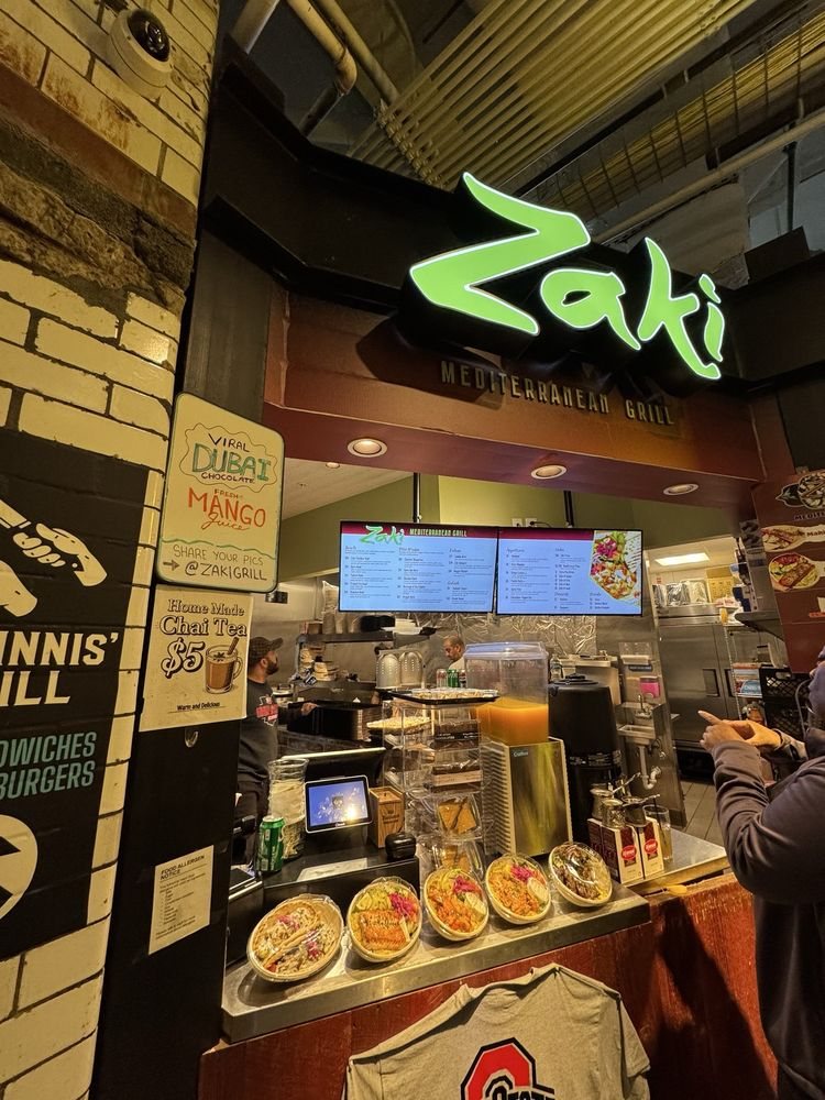The Zaki Grill counter inside Budd Dairy Food Hall